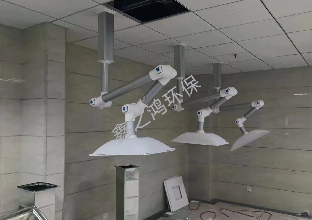 河南鄭州醫院艾灸排煙系統安裝完成