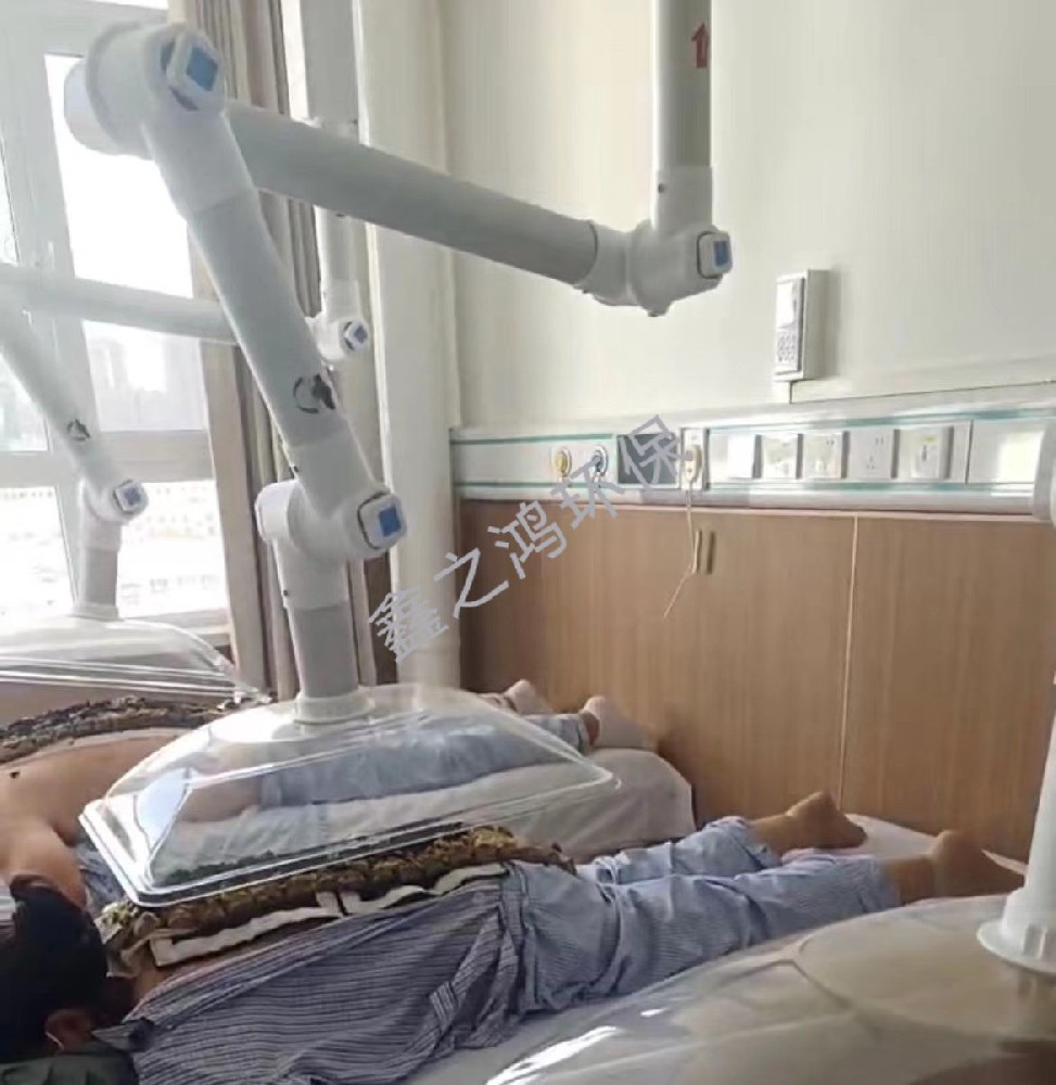 福建龍巖醫(yī)院艾灸排煙系統(tǒng)設備安裝完成