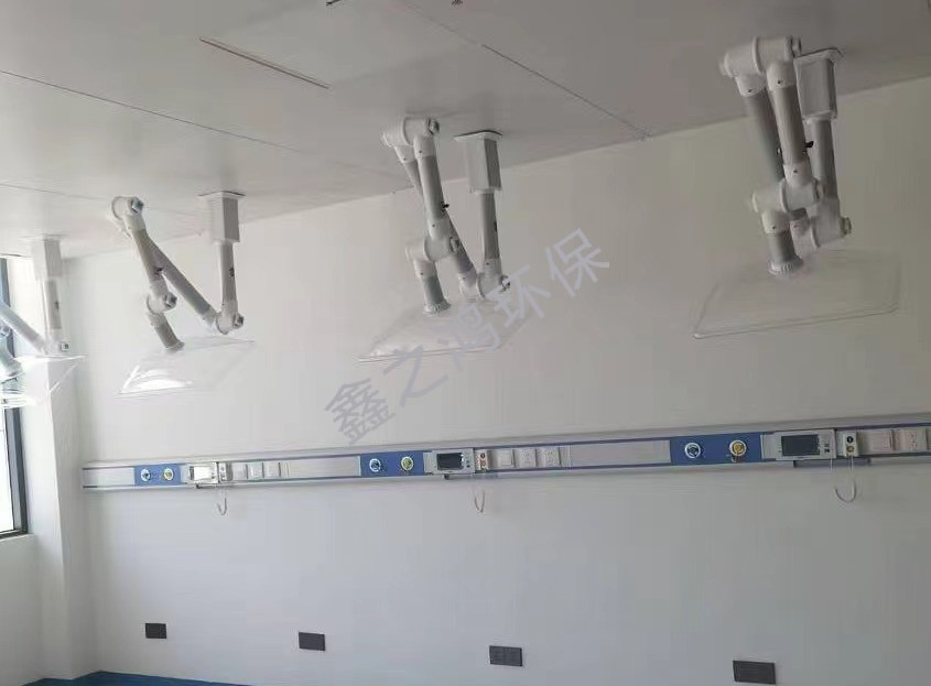 湖北黃岡地區醫院艾灸排煙系統安裝完成